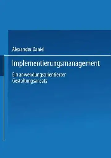 Cover of Implementierungsmanagement