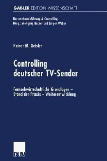 Cover of Controlling Deutscher Tv-Sender