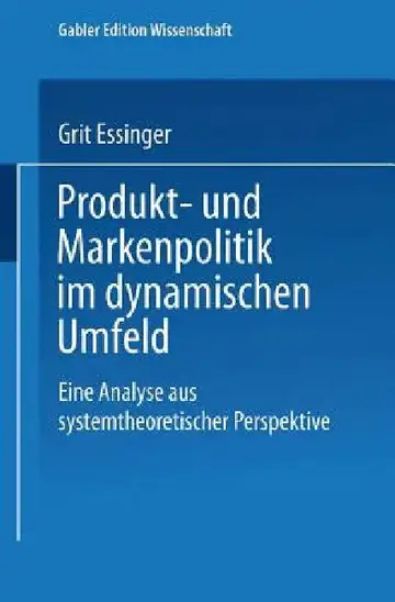 Cover of Produkt- Und Markenpolitik Im Dynamischen Umfeld