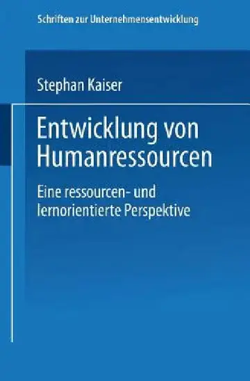Cover of Entwicklung Von Humanressourcen