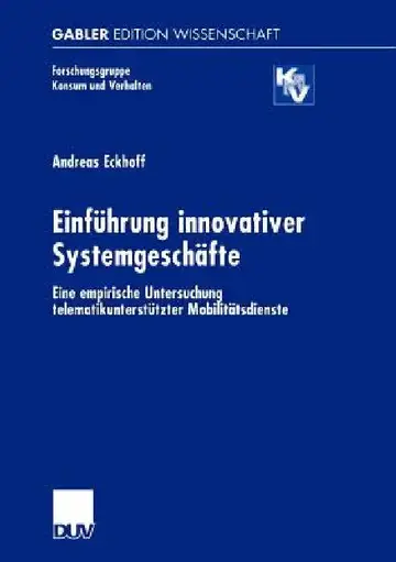 Cover of Einführung Innovativer Systemgeschäfte