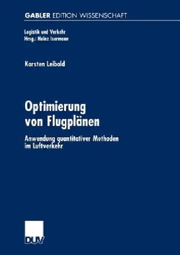 Cover of Optimierung Von Flugplänen