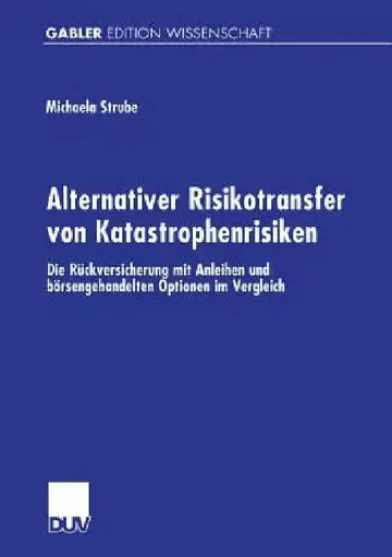 Cover of Alternativer Risikotransfer Von Katastrophenrisiken