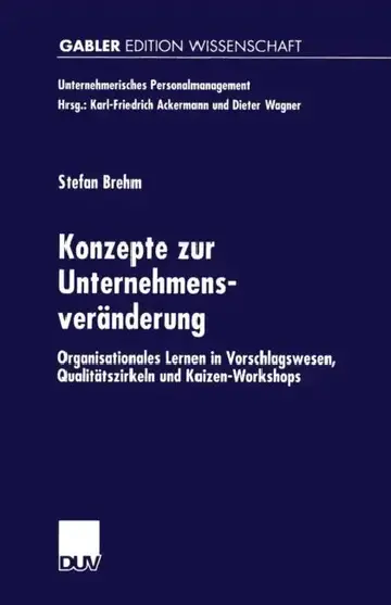 Cover of Konzepte Zur Unternehmensveränderung