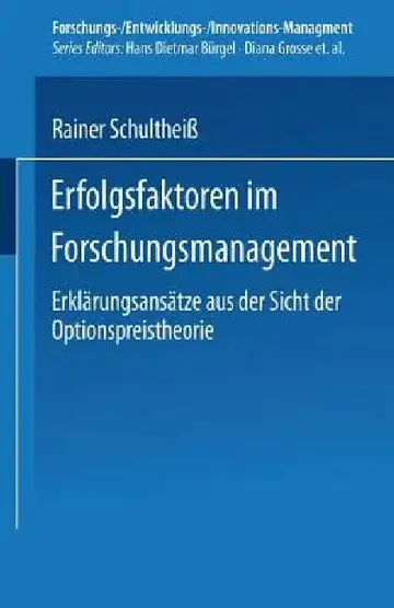 Cover of Erfolgsfaktoren Im Forschungsmanagement