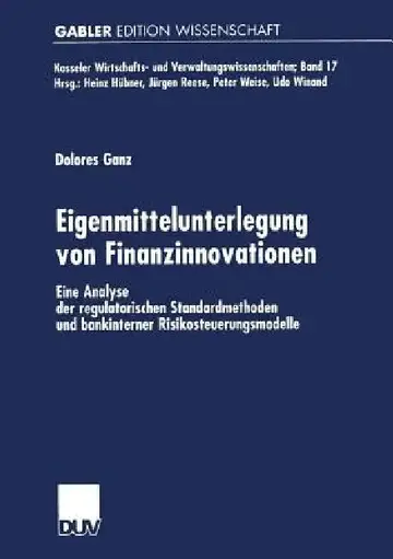 Cover of Eigenmittelunterlegung Von Finanzinnovationen