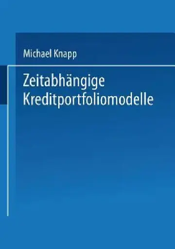 Cover of Zeitabhängige Kreditportfoliomodelle