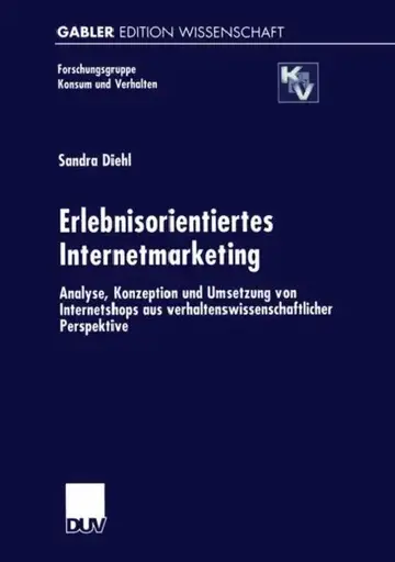 Cover of Erlebnisorientiertes Internetmarketing
