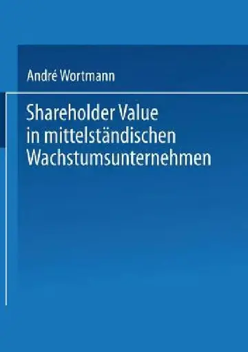 Cover of Shareholder Value in Mittelständischen Wachstumsunternehmen
