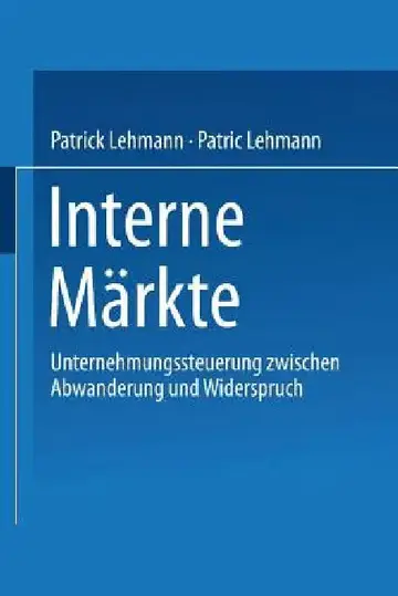 Cover of Interne Märkte