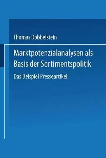 Cover of Marktpotenzialanalysen ALS Basis Der Sortimentspolitik