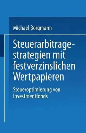 Cover of Steuerarbitragestrategien Mit Festverzinslichen Wertpapieren