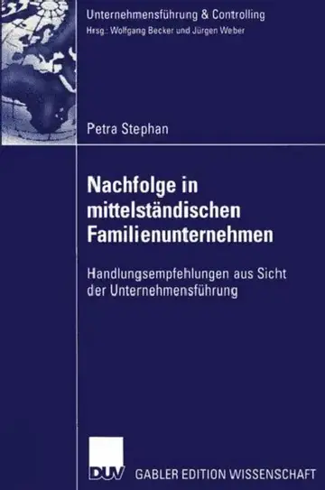 Cover of Nachfolge in Mittelständischen Familienunternehmen