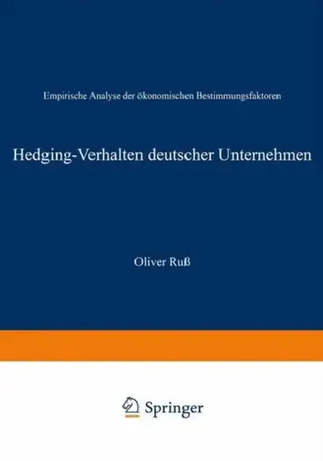 Cover of Hedging-Verhalten Deutscher Unternehmen
