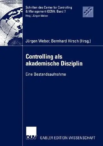 Cover of Controlling ALS Akademische Disziplin