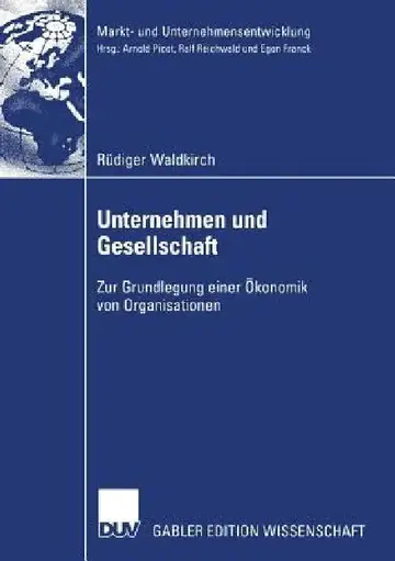 Cover of Unternehmen Und Gesellschaft