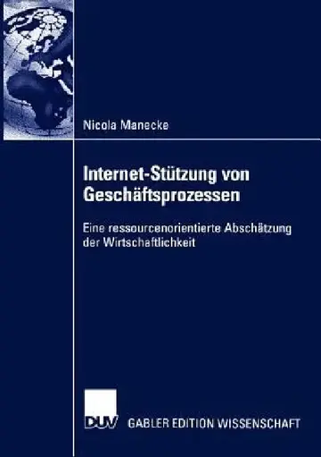 Cover of Internet-Stützung Von Geschäftsprozessen