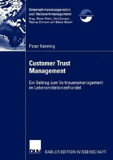 Cover of Customer Trust Management