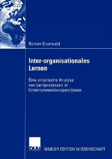 Cover of Inter-Organisationales Lernen