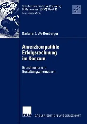 Cover of Anreizkompatible Erfolgsrechnung Im Konzern