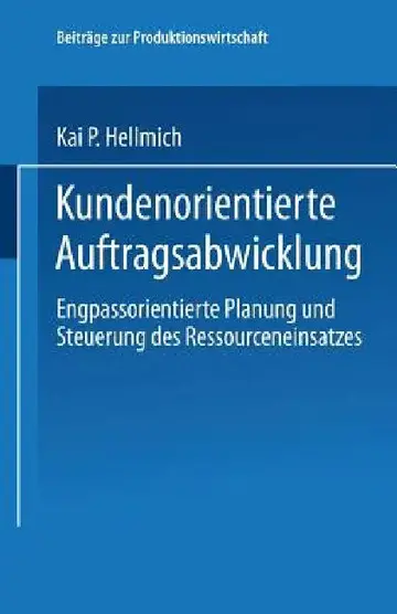 Cover of Kundenorientierte Auftragsabwicklung