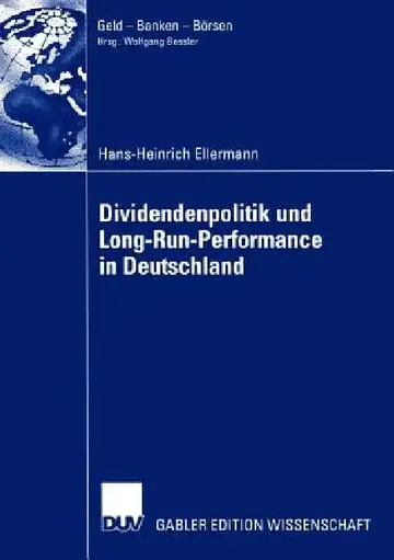 Cover of Dividendenpolitik Und Long-Run-Performance in Deutschland