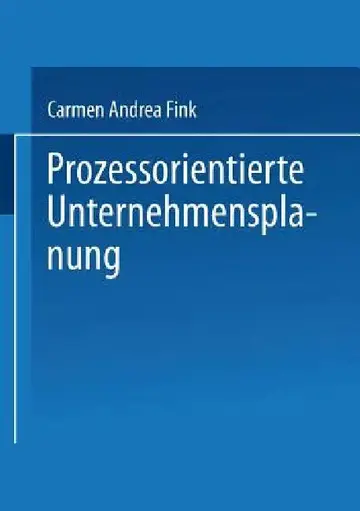 Cover of Prozessorientierte Unternehmensplanung