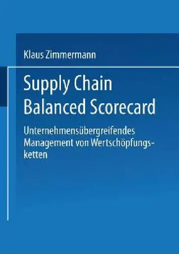 Cover of Supply Chain Balanced Scorecard