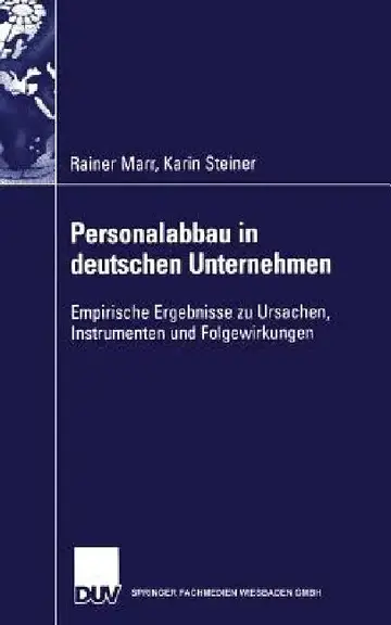 Cover of Personalabbau in Deutschen Unternehmen