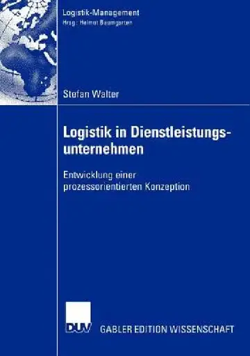 Cover of Logistik in Dienstleistungsunternehmen