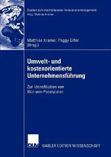 Cover of Umwelt- Und Kostenorientierte Unternehmensführung