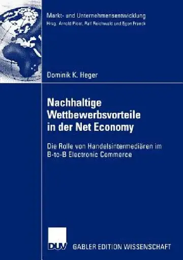 Cover of Nachhaltige Wettbewerbsvorteile in Der Net Economy
