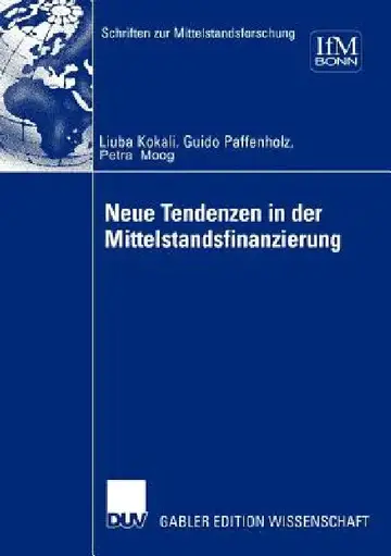 Cover of Neue Tendenzen in Der Mittelstandsfinanzierung