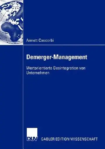 Cover of Demerger-Management