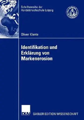 Cover of Identifikation Und Erklärung Von Markenerosion