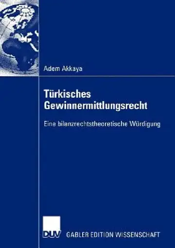 Cover of Türkisches Gewinnermittlungsrecht