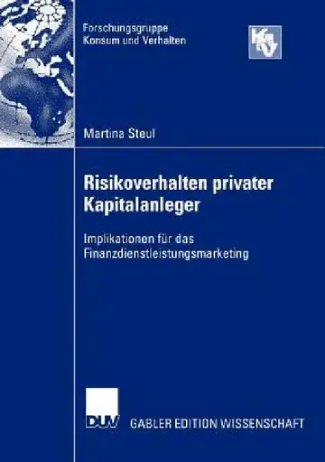 Cover of Risikoverhalten Privater Kapitalanleger