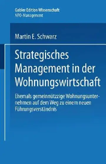 Cover of Strategisches Management in Der Wohnungswirtschaft