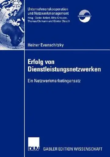 Cover of Erfolg Von Dienstleistungsnetzwerken