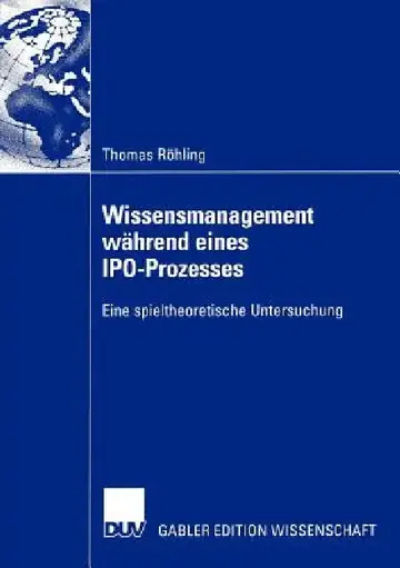 Cover of Wissensmanagement Während Eines Ipo-Prozesses