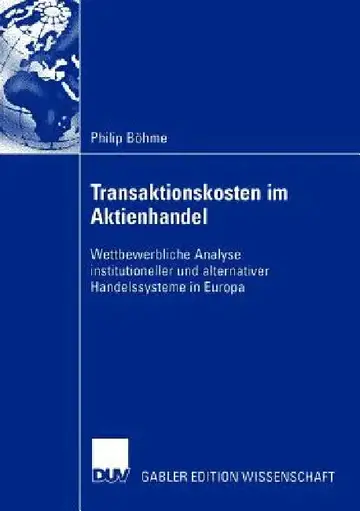 Cover of Transaktionskosten Im Aktienhandel