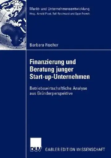 Cover of Finanzierung Und Beratung Junger Start-Up-Unternehmen