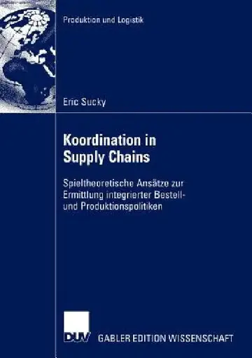 Cover of Koordination in Supply Chains