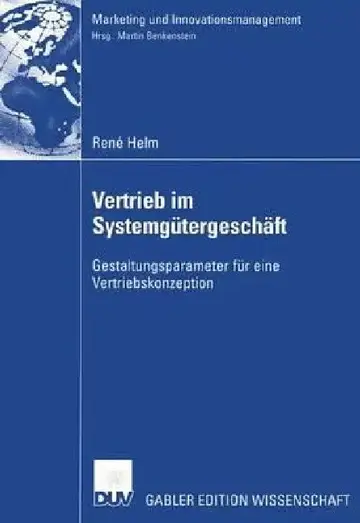 Cover of Vertrieb Im Systemgütergeschäft