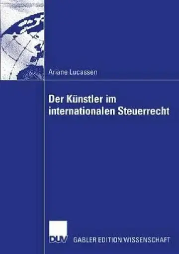 Cover of Der Künstler Im Internationalen Steuerrecht