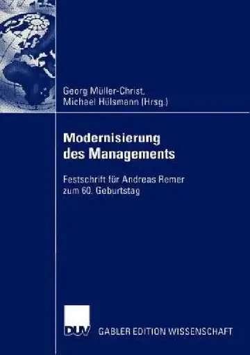 Cover of Modernisierung Des Managements