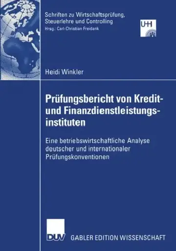 Cover of Prüfungsbericht Von Kredit-- Und Finanzdienstleistungsinstituten