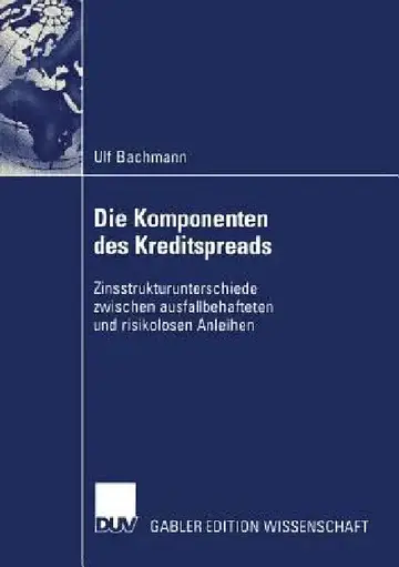 Cover of Die Komponenten Des Kreditspreads