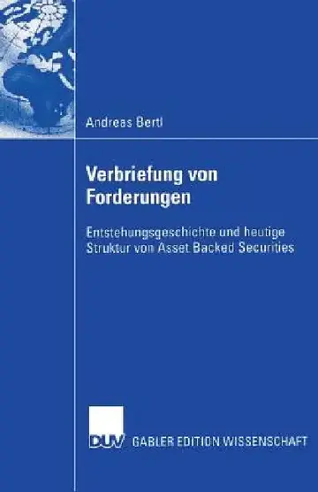 Cover of Verbriefung Von Forderungen