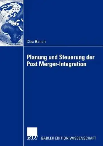 Cover of Planung Und Steuerung Der Post Merger-Integration
